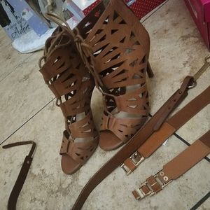 Jessica S shoes with belts